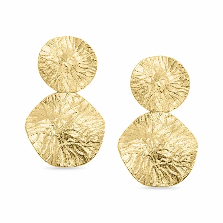 oorbellen in verguld sterlingzilver