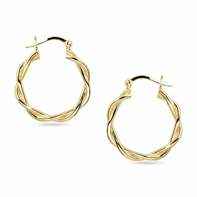 creool in verguld sterlingzilver