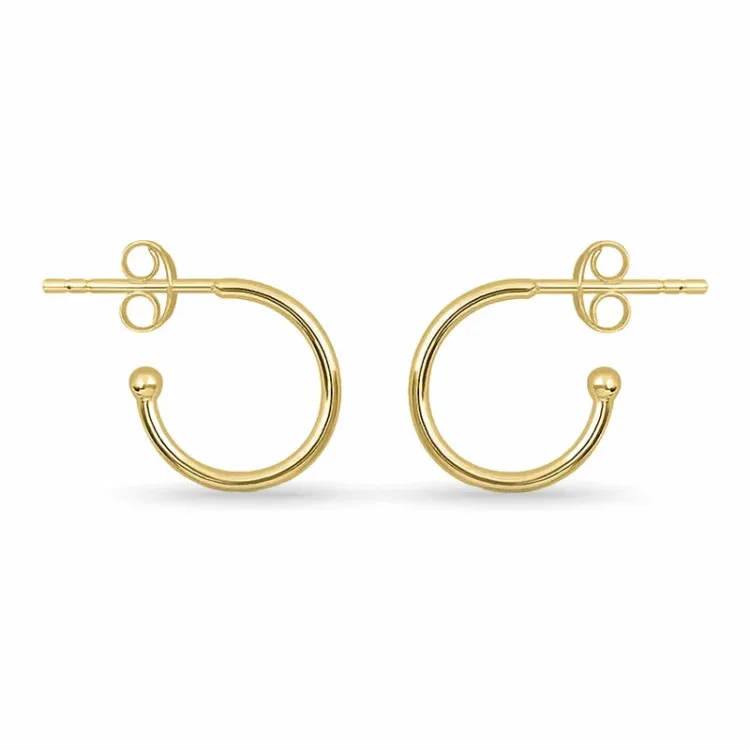 halfcreool in verguld sterlingzilver