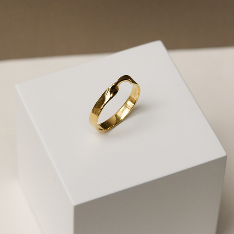 ring in verguld sterlingzilver