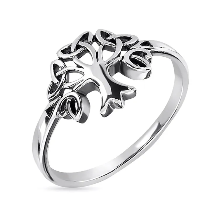 testsieraad boom van het leven ring in zilver
