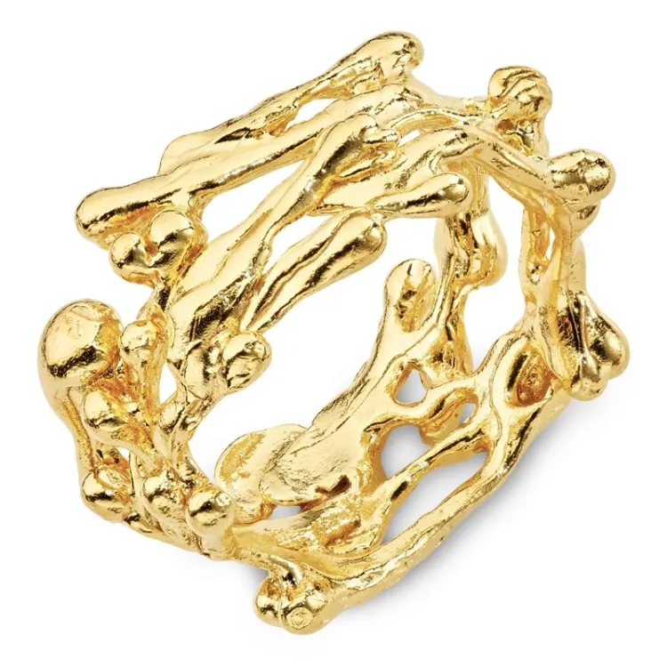 ring in verguld sterlingzilver