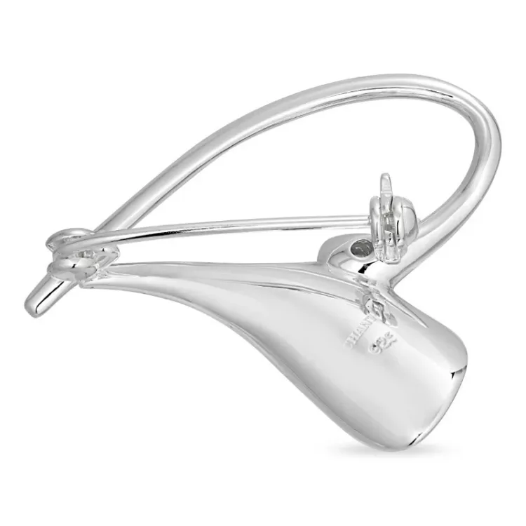hart broche in zilver