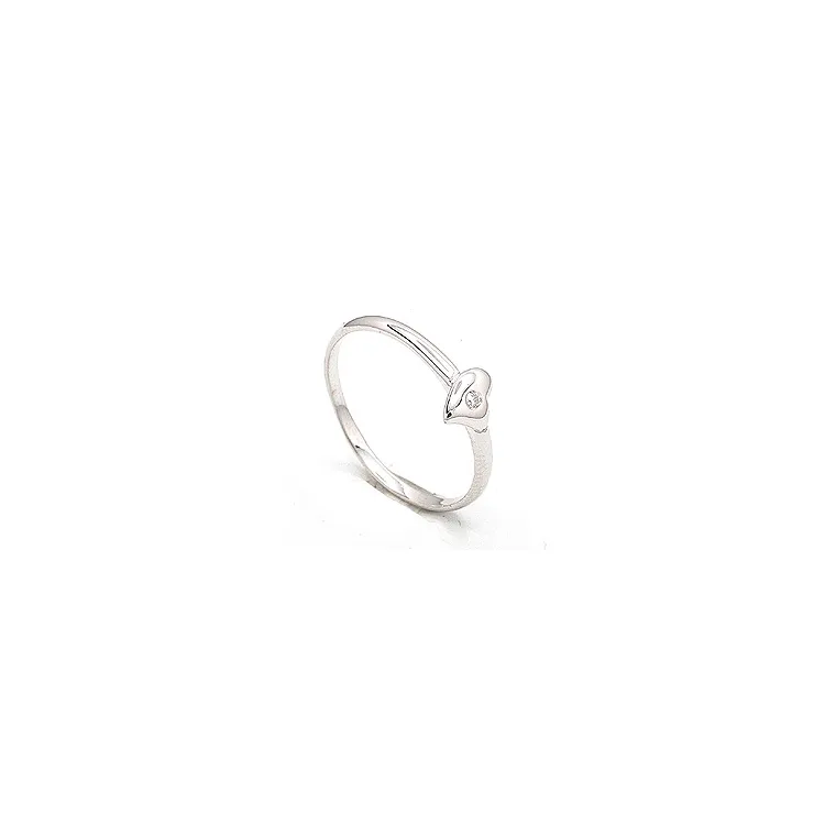 hart ring in zilver