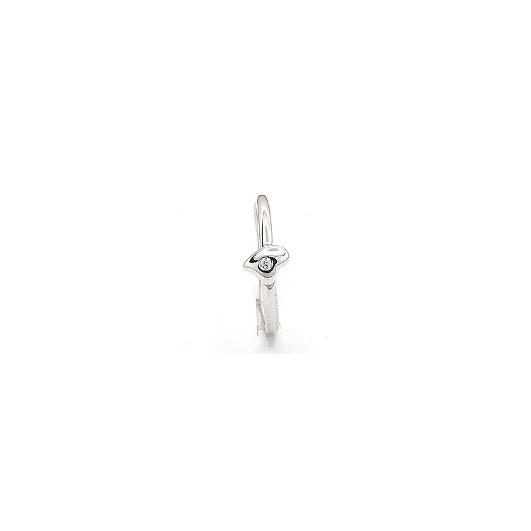 hart ring in zilver