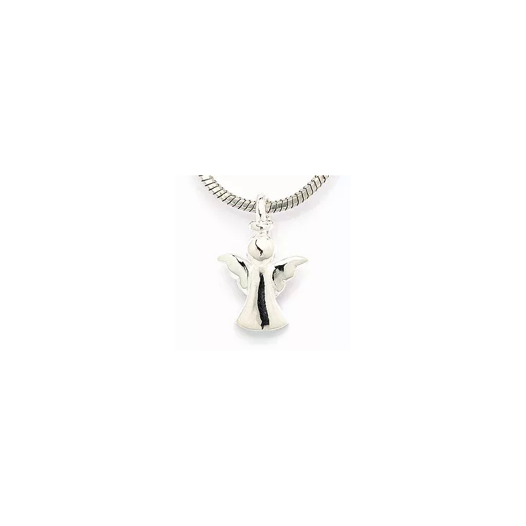 engel ketting in zilver met hanger in zilver