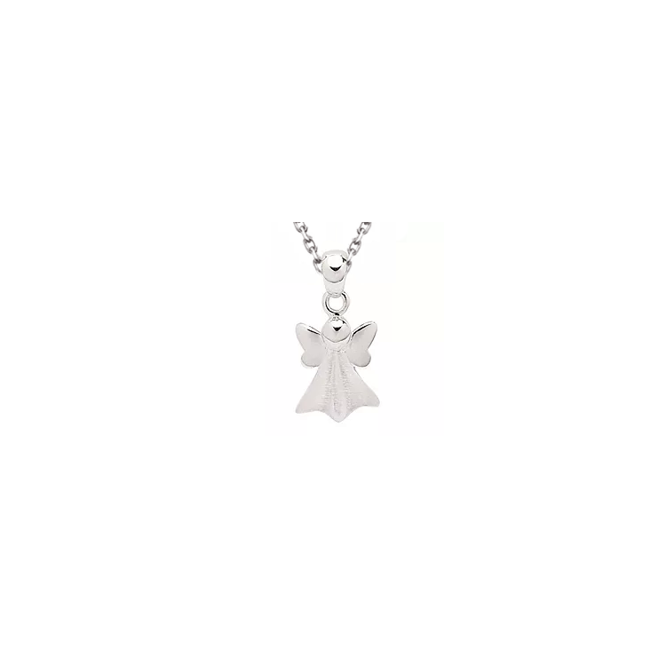 engel ketting in zilver met hanger in zilver