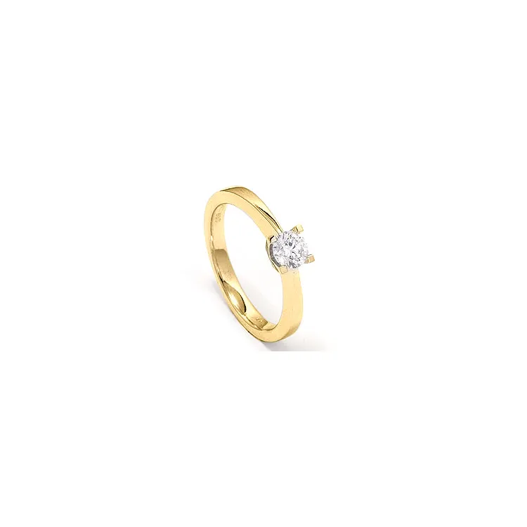 0,30 ct solitaire ring in 14 karaat goud