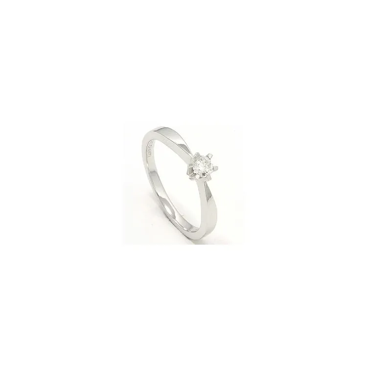 Diamant witgouden ring in 14 karaat witgoud 0,20 ct