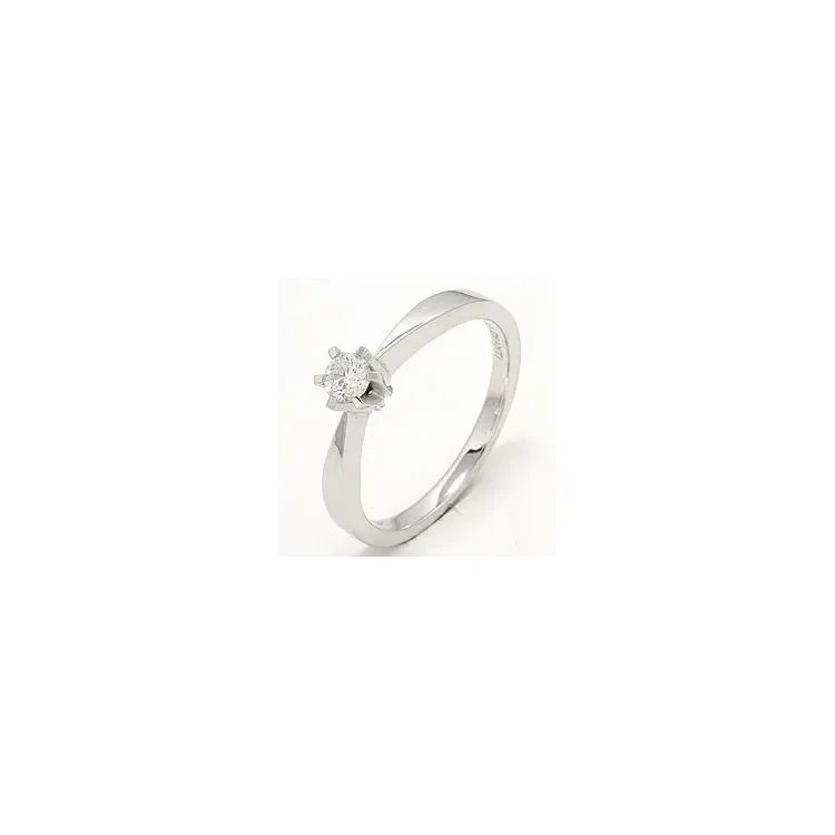 Diamant witgouden ring in 14 karaat witgoud 0,20 ct