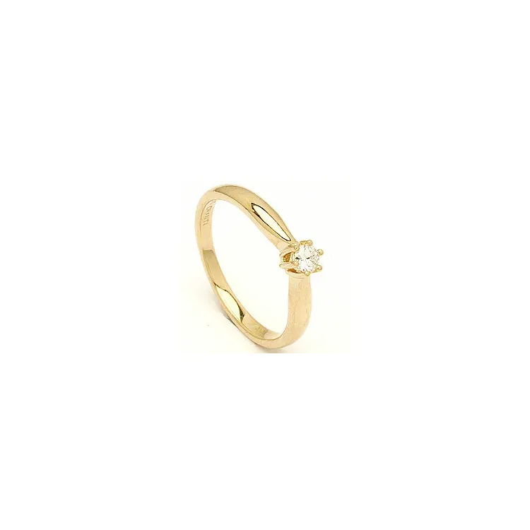 Diamant gouden ring in 14 karaat goud 0,10 ct