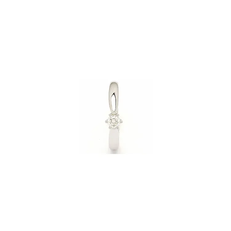 diamant witgouden ring in 14 karaat witgoud 0,20 ct