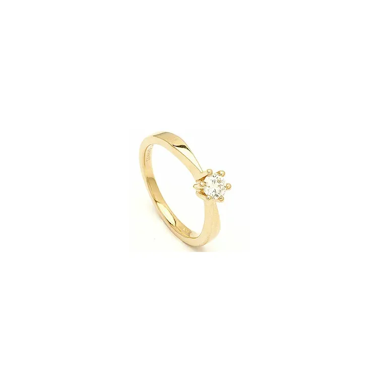diamant gouden ring in 14 karaat goud 0,30 ct