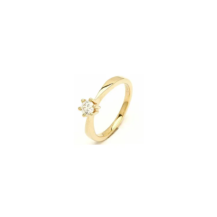 diamant gouden ring in 14 karaat goud 0,30 ct