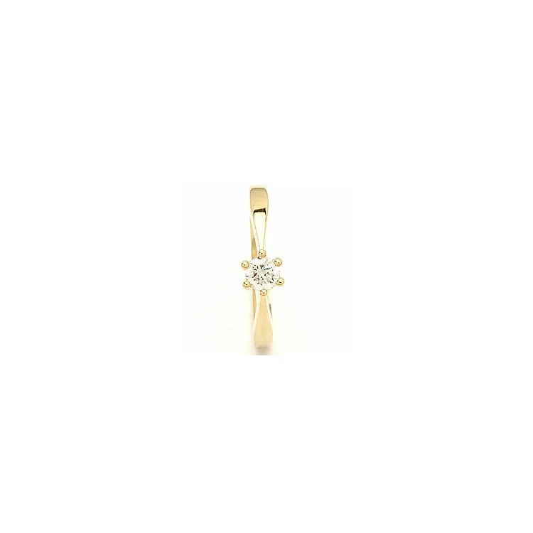 diamant gouden ring in 14 karaat goud 0,30 ct