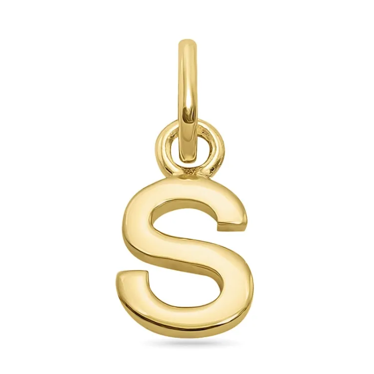 letter s hanger in verguld sterlingzilver - My Letter