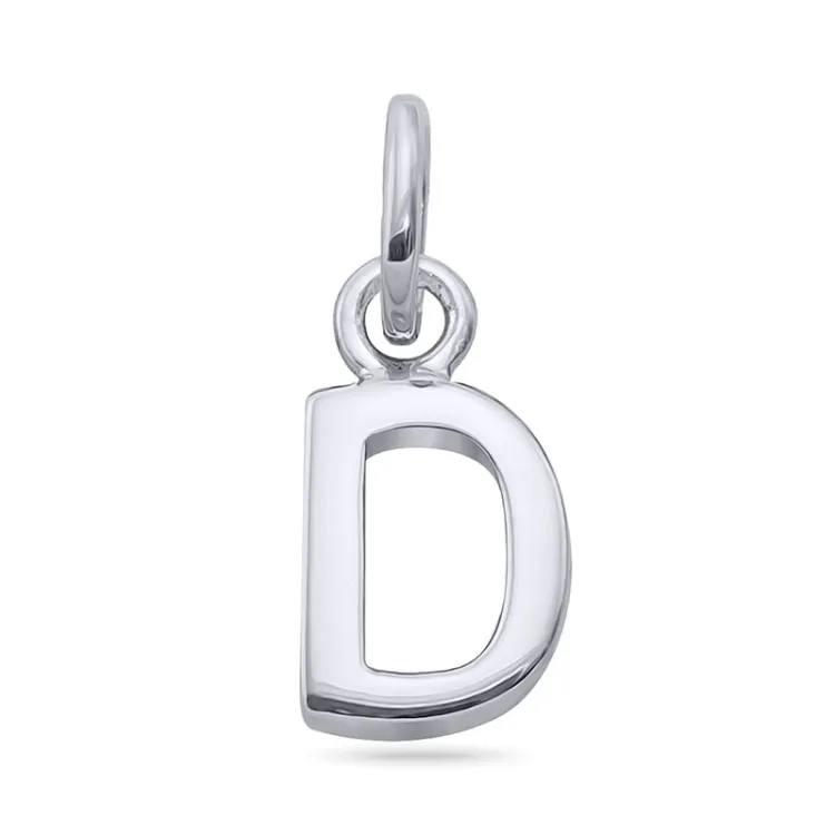 letter d hanger in zilver - My Letter