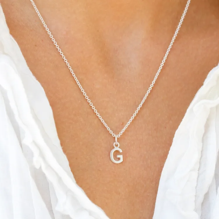 letter g hanger in zilver - My Letter