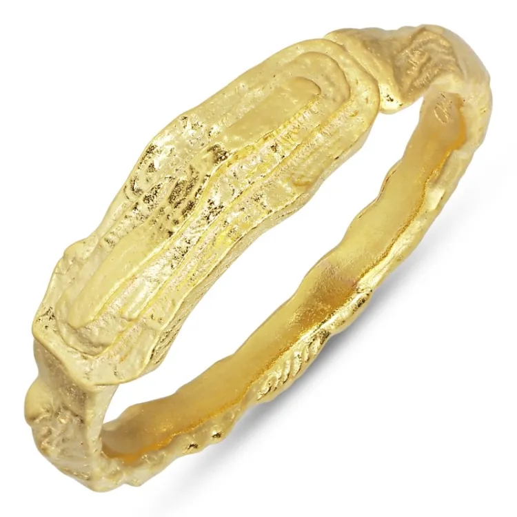 ring in verguld sterlingzilver - Lumé Etched