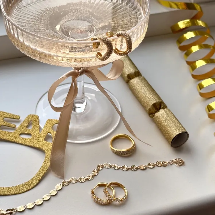 zirkoon oorbellen in verguld zilver - Lumé Illume