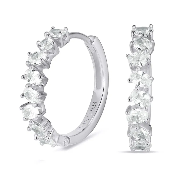 zirkoon creool in zilver - Lumé Illume