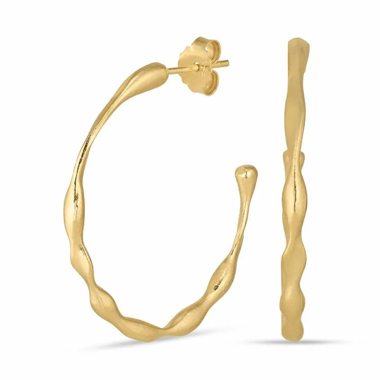 34 mm halfcreool in verguld zilver - Lumé Essence