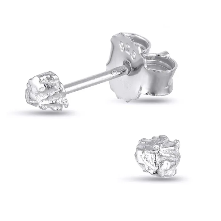oorsteker in zilver - Lumé Etched