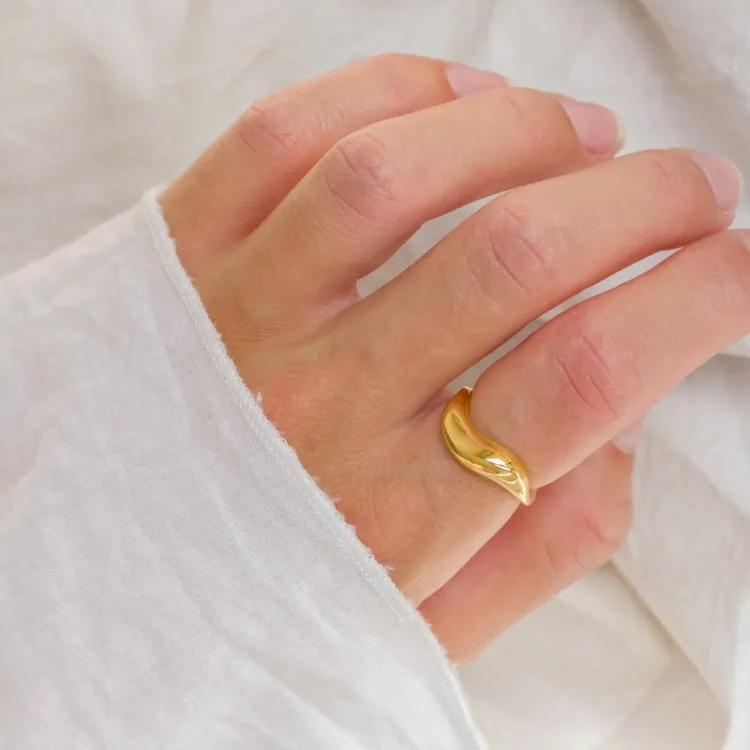 ring in verguld sterlingzilver - Lumé Essence