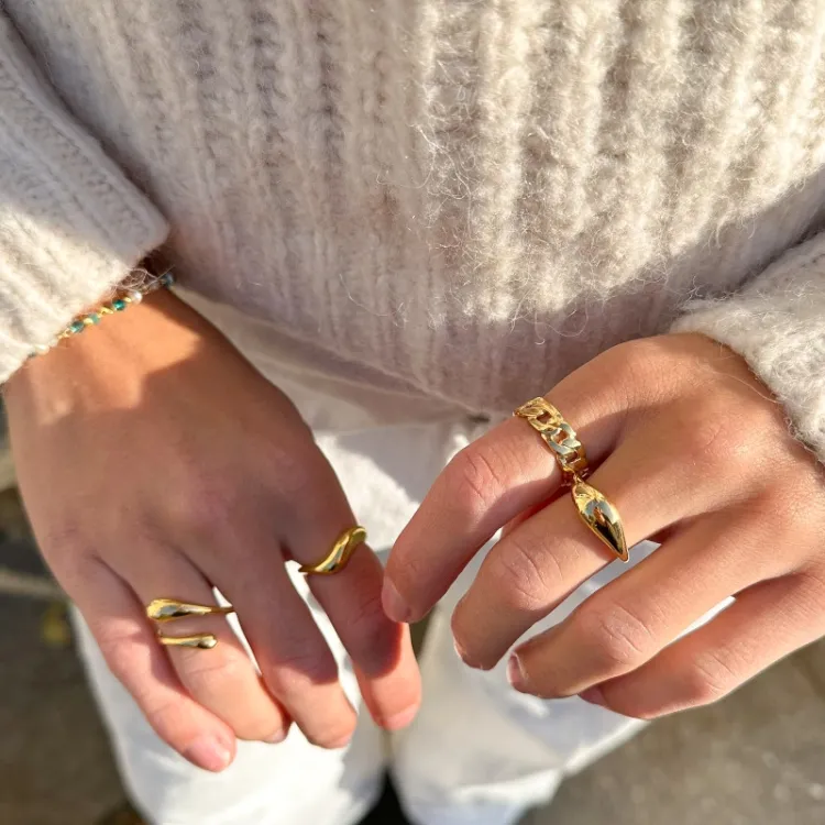 ring in verguld sterlingzilver - Lumé Essence