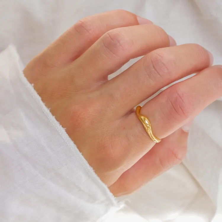 ring in verguld sterlingzilver - Lumé Essence