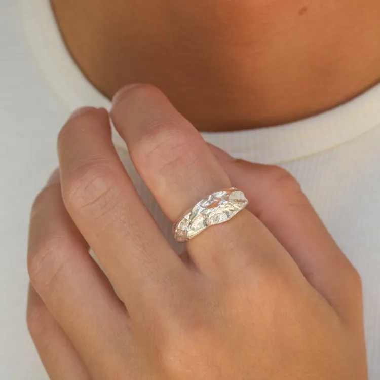 ring in zilver - Lumé Etched