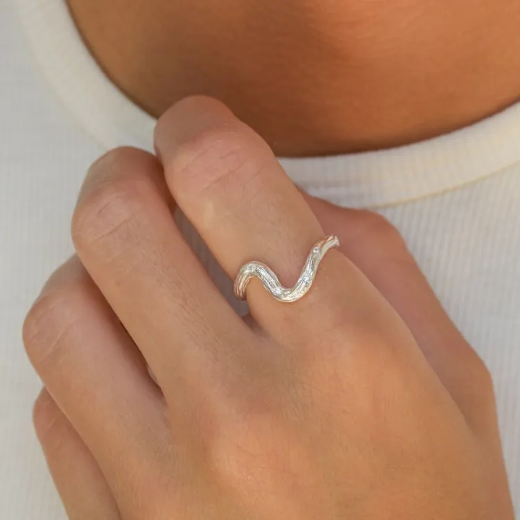 ring in zilver - Lumé Etched