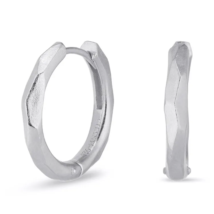 15 mm creool in zilver - Lumé Etched