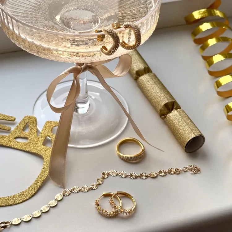 zirkoon ring in verguld sterlingzilver - Lumé Illume