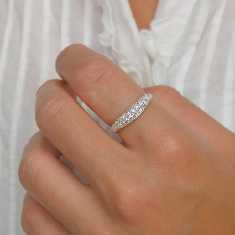 zirkoon ring in zilver - Lumé Illume