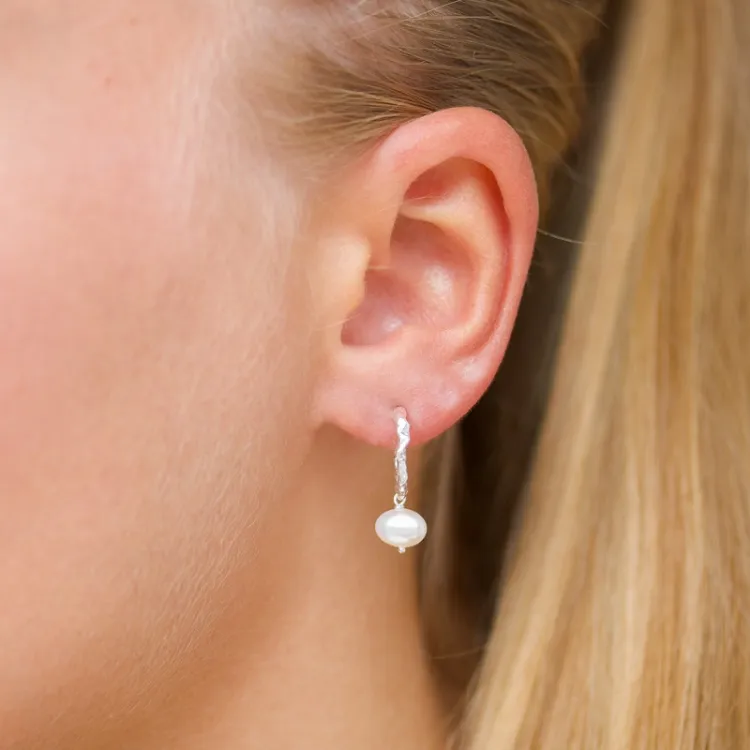 parel halfcreool in zilver - Lumé Etched