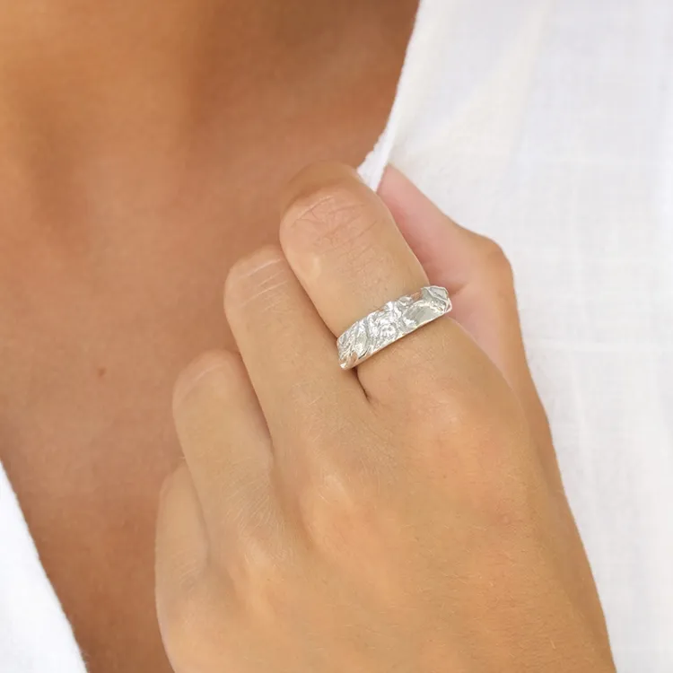 ring in zilver - Lumé Etched