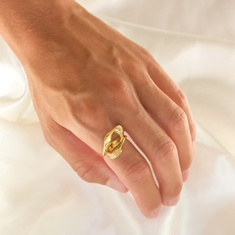 ring in verguld sterlingzilver - Lumé Essence