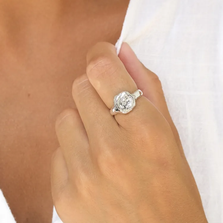 ring in zilver - Lumé Etched