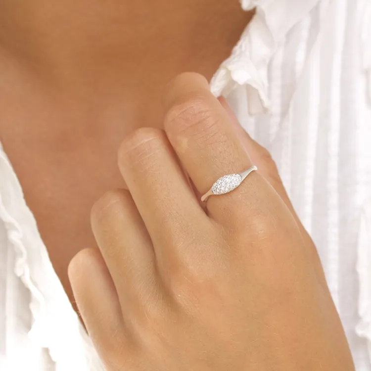 zirkoon ring in zilver - Lumé Illume