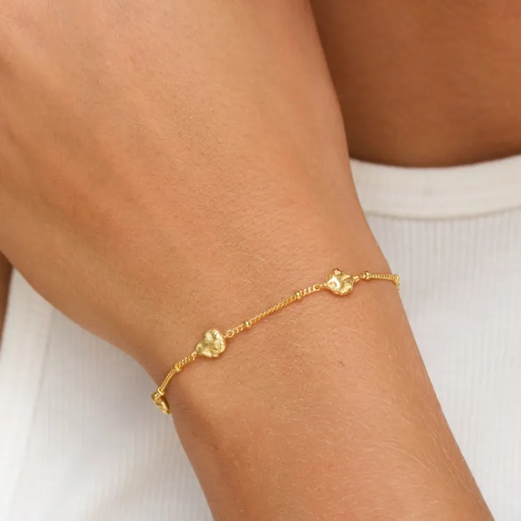 armband in verguld sterlingzilver - Lumé Etched