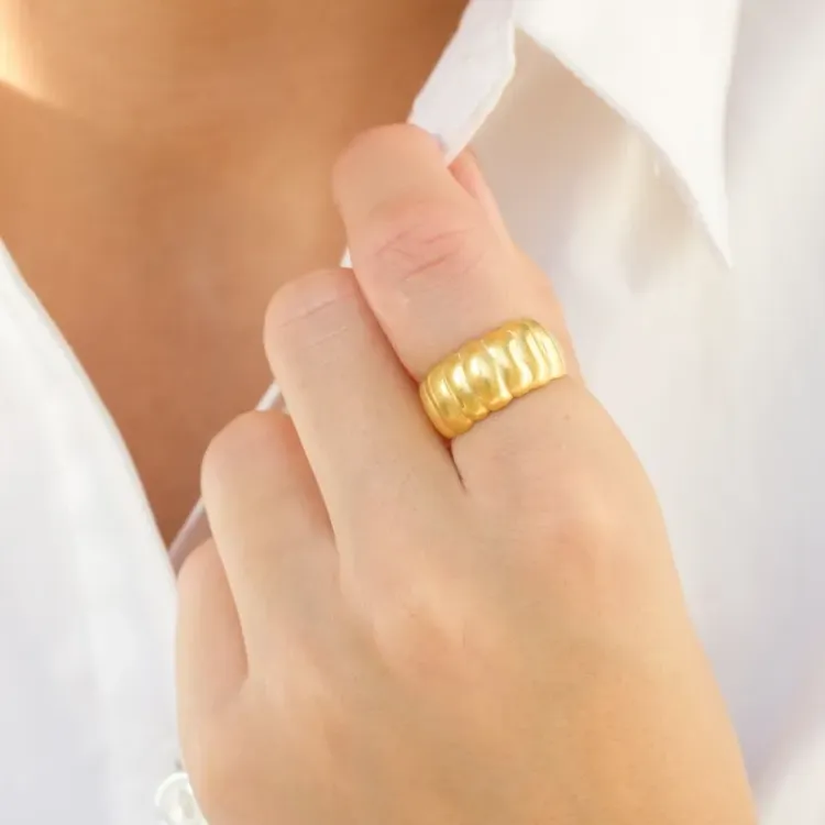 ring in verguld messing - Eliné