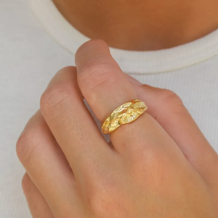 ring in verguld messing - Eliné
