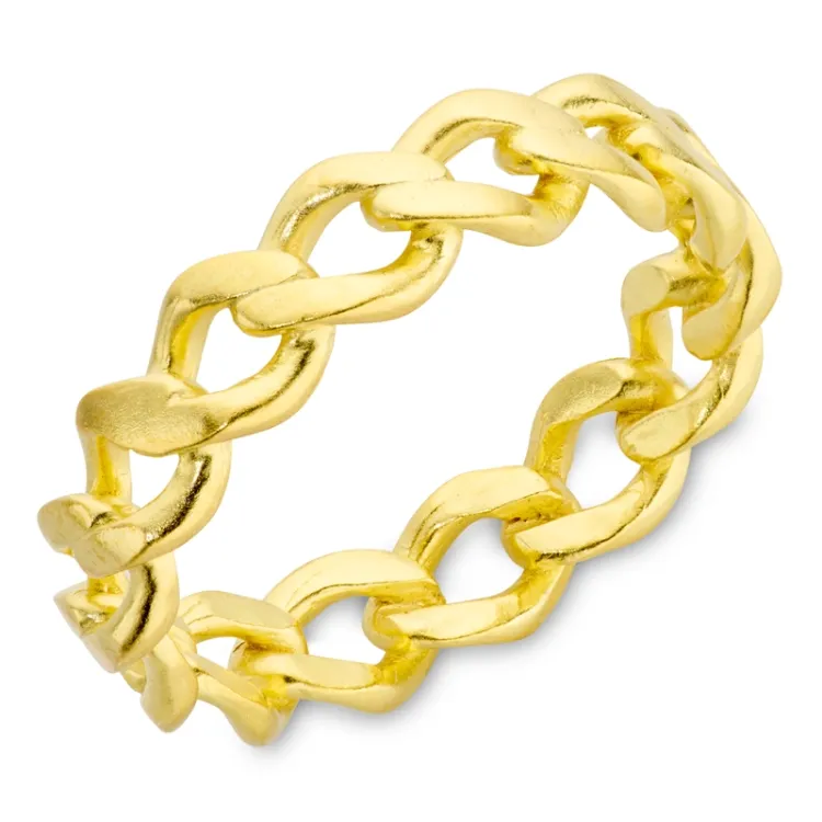 panzer ring in verguld messing - Eliné