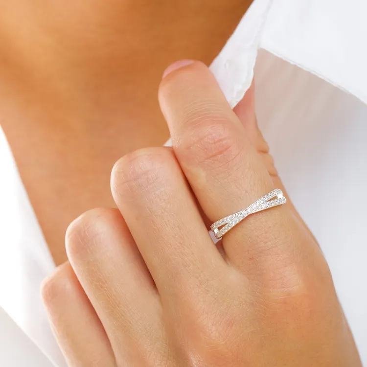 zirkoon ring in zilver