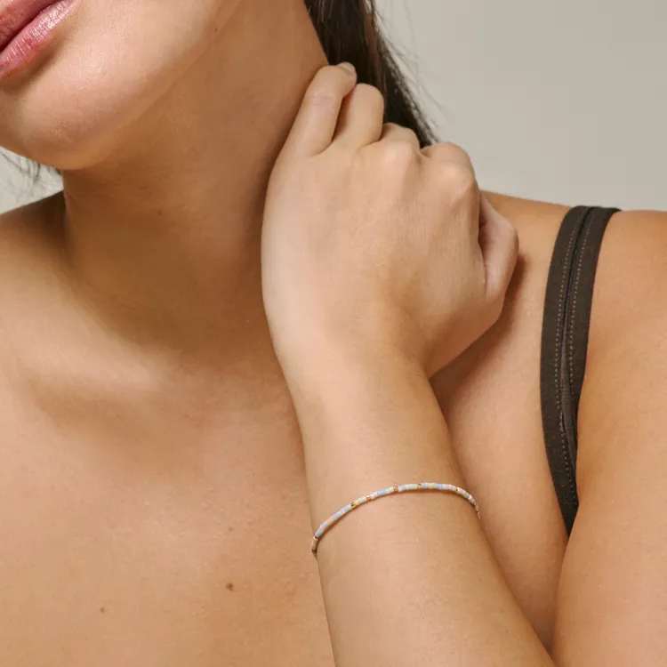 Enamel Petra Skyline armband in verguld sterlingzilver