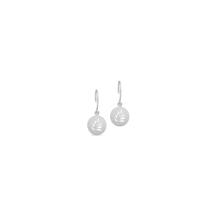 Julie Sandlau Signature oorbellen in satijn gerodineerd sterling zilver