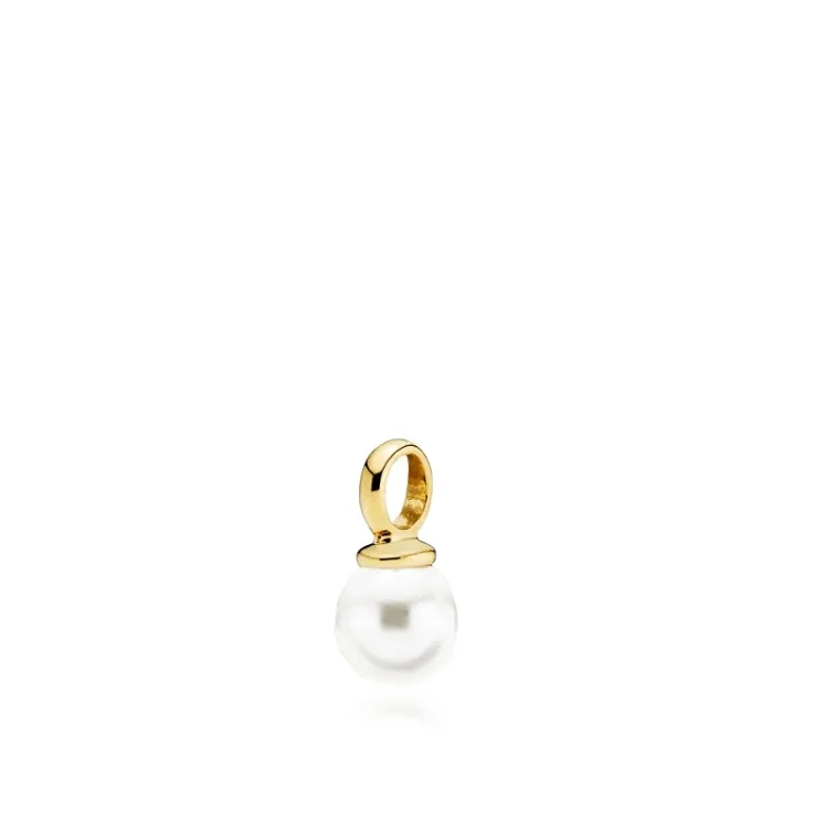 Izabel Camille parel hanger in verguld sterlingzilver