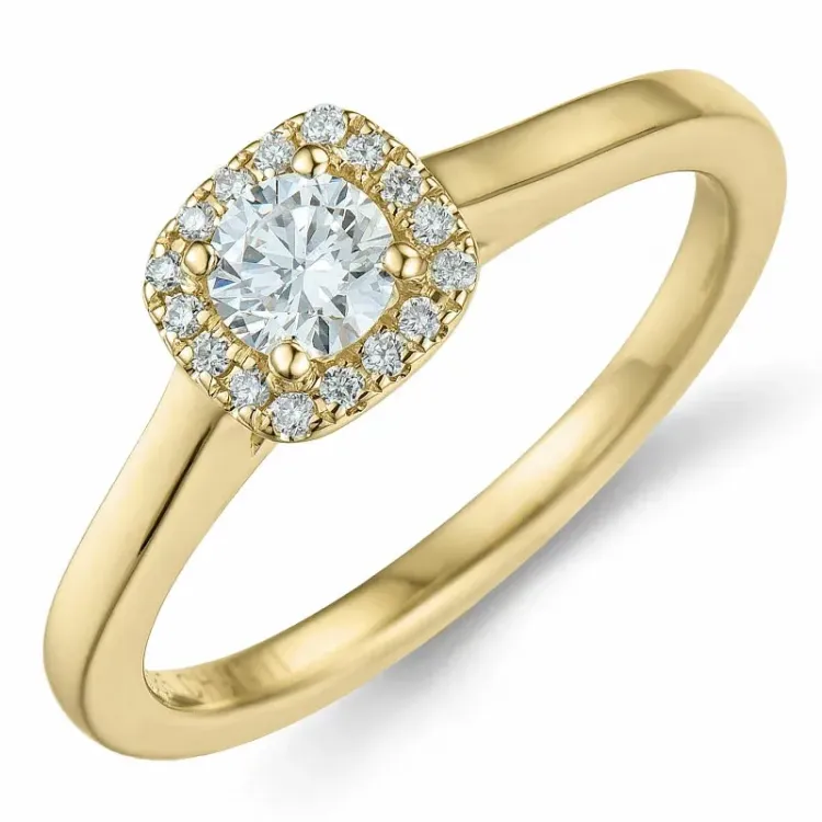 verzamelmonster diamant ring in 14 karaat goud 0,26 ct 0,064 ct