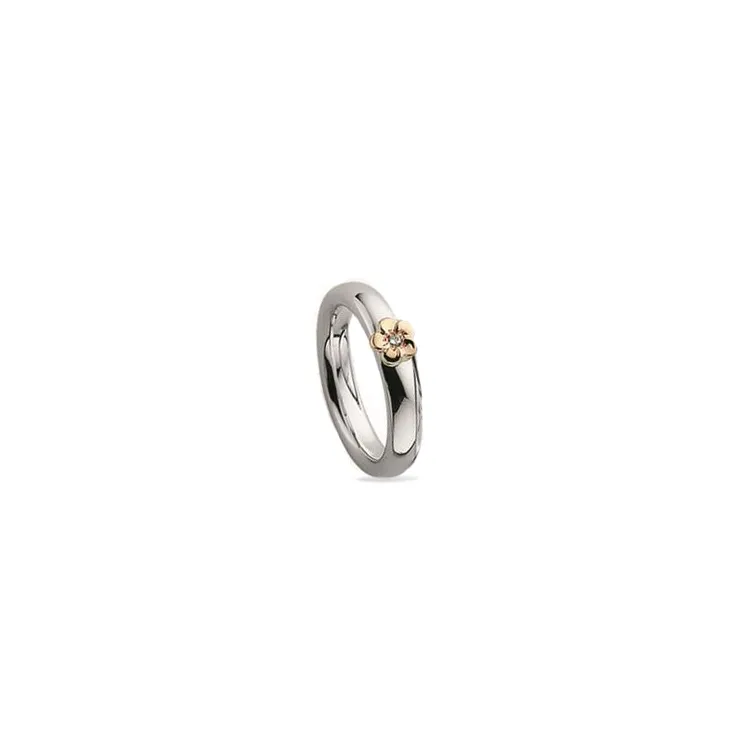 testsieraad diamant ring in zilver en goud